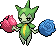 Roselia Pixel Art gen5_black-white - Pokemon Gallery