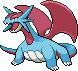 Salamence Pixel Art gen5_black-white - Pokemon Gallery