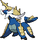 Samurott Pixel Art gen5_black-white - Pokemon Gallery