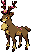 Sawsbuck Pixel Art Grid - Pokemon Gallery