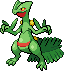 Sceptile Pixel Art gen5_black-white - Pokemon Gallery