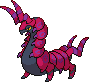 Scolipede Pixel Art Grid - Pokemon Gallery