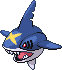 Sharpedo Pixel Art Grid - Pokemon Gallery