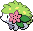 Shaymin Pixel Art Grid - Pokemon Gallery