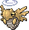 Shedinja Pixel Art gen5_black-white - Pokemon Gallery