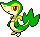 Snivy Pixel Art gen5_black-white - Pokemon Gallery