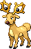 Stantler Pixel Art Grid - Pokemon Gallery