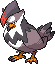 Staraptor Pixel Art gen5_black-white - Pokemon Gallery