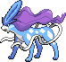 Suicune Pixel Art Grid - Pokemon Gallery