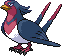 Swellow Pixel Art gen5_black-white - Pokemon Gallery