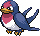 Taillow Pixel Art Grid - Pokemon Gallery