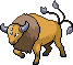 Tauros Pixel Art gen5_black-white - Pokemon Gallery