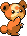 Teddiursa Pixel Art gen5_black-white - Pokemon Gallery