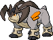 Terrakion Pixel Art Grid - Pokemon Gallery