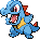 Totodile Pixel Art gen5_black-white - Pokemon Gallery