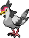 Tranquill Pixel Art gen5_black-white - Pokemon Gallery