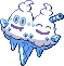 Vanilluxe Pixel Art Grid - Pokemon Gallery