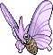 Venomoth Pixel Art Grid - Pokemon Gallery