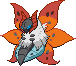 Volcarona Pixel Art gen5_black-white - Pokemon Gallery