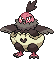 Vullaby Pixel Art gen5_black-white - Pokemon Gallery