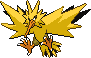 Zapdos Pixel Art Grid - Pokemon Gallery