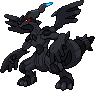 Zekrom Pixel Art Grid - Pokemon Gallery