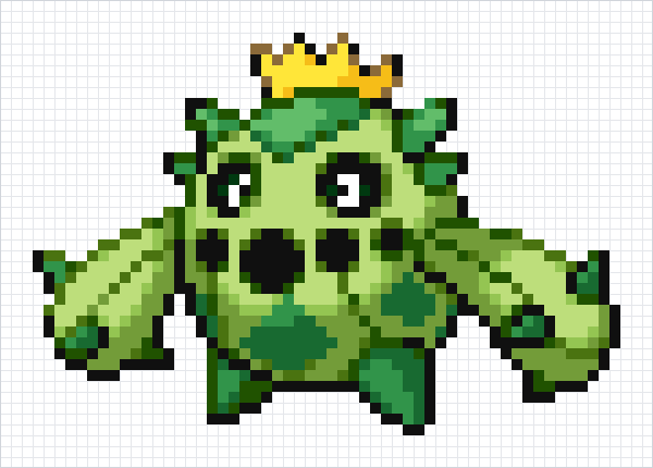 Cacnea Pixel Art Grid