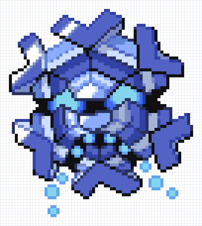 Cryogonal Pixel Art Grid