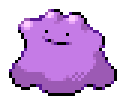 Ditto Pixel Art Grid