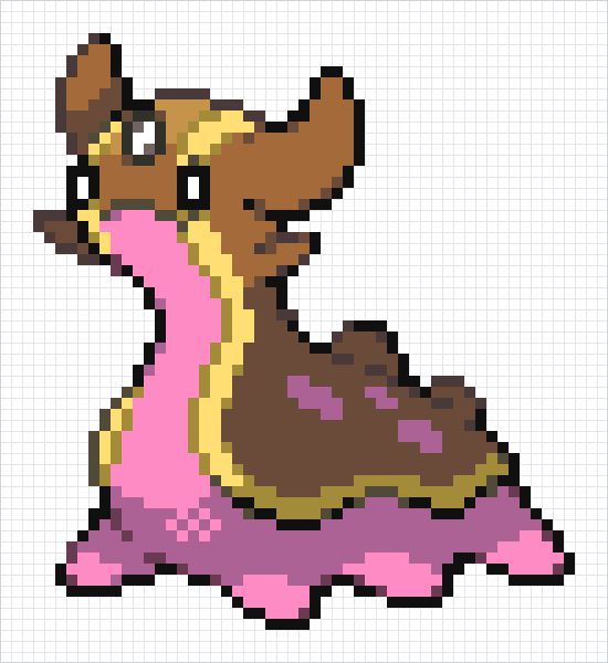 Gastrodon Pixel Art Grid