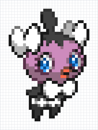 Gothita Pixel Art Grid