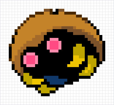 Kabuto Pixel Art Grid