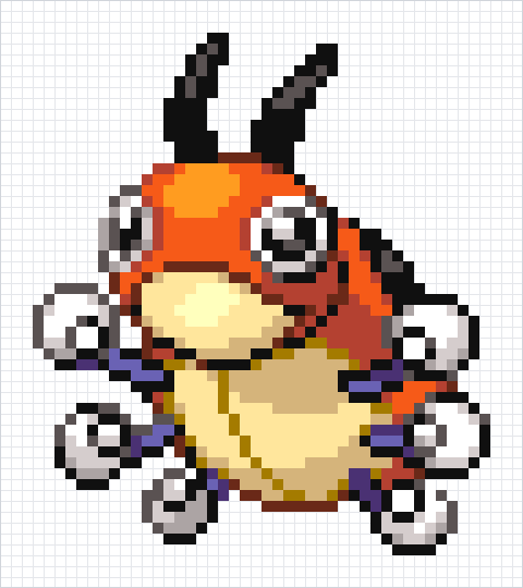 Ledyba Pixel Art Grid