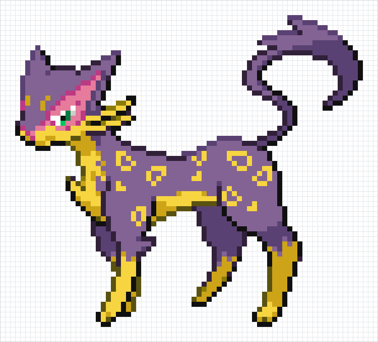 Liepard Pixel Art Grid