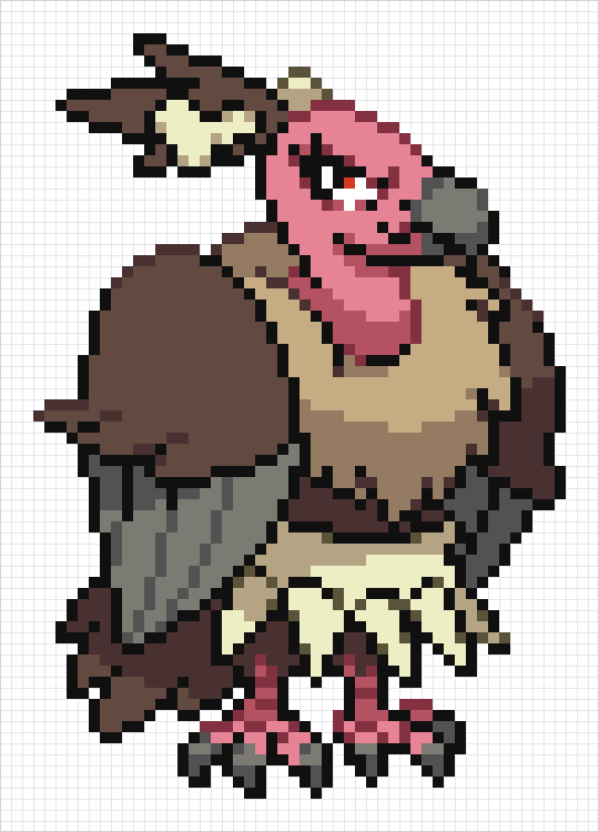 Mandibuzz Pixel Art Grid