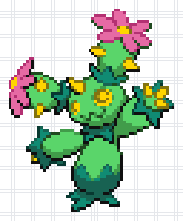 Maractus Pixel Art Grid