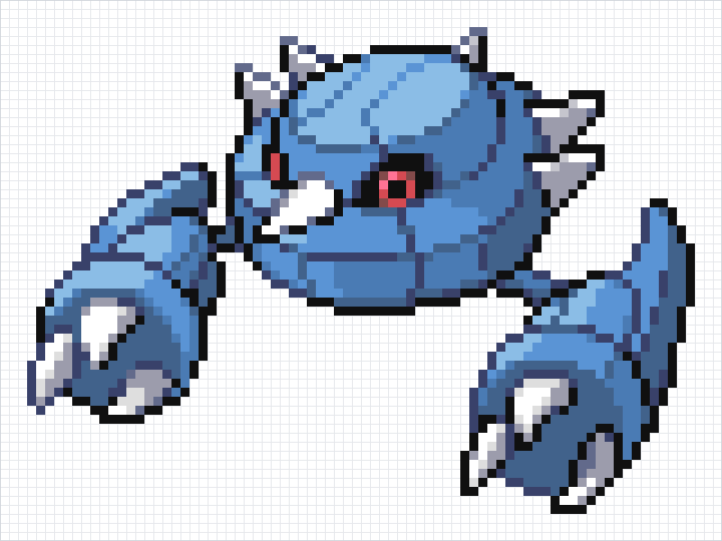 Metang Pixel Art Grid