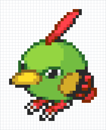 Natu Pixel Art Grid