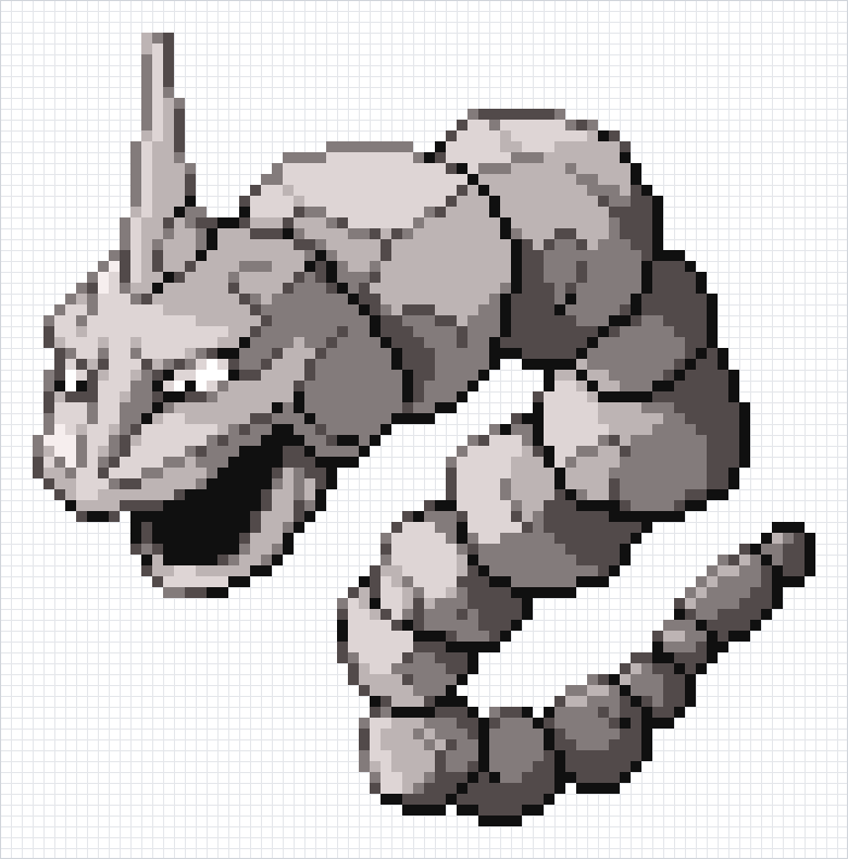 Onix Pixel Art Grid