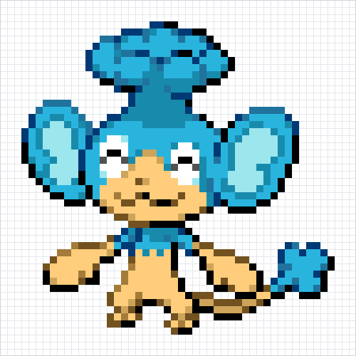 Panpour Pixel Art Grid