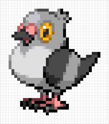 Pidove Pixel Art Grid