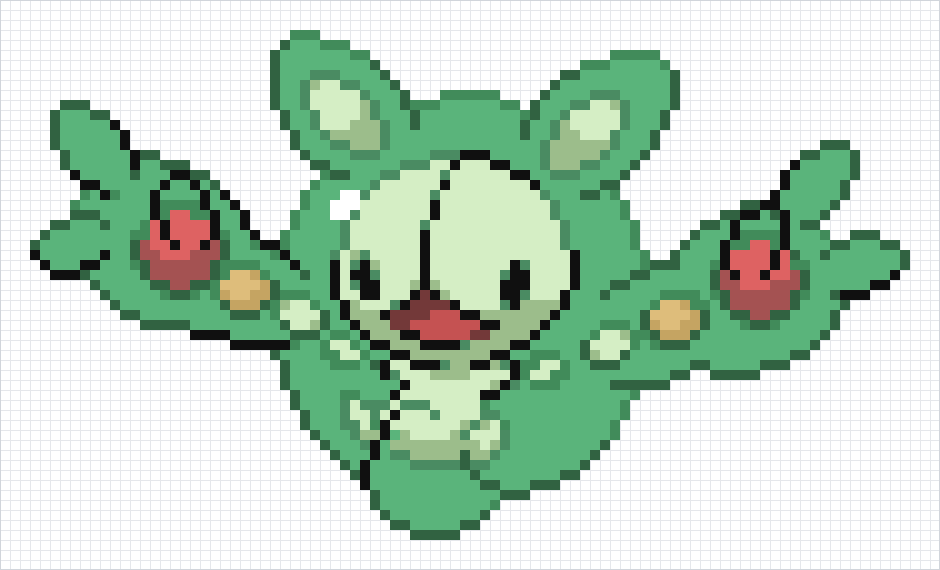 Reuniclus Pixel Art Grid