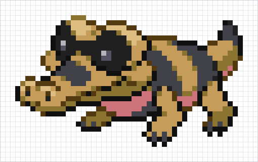 Sandile Pixel Art Grid