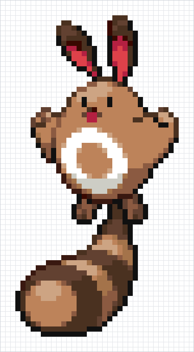 Sentret Pixel Art Grid