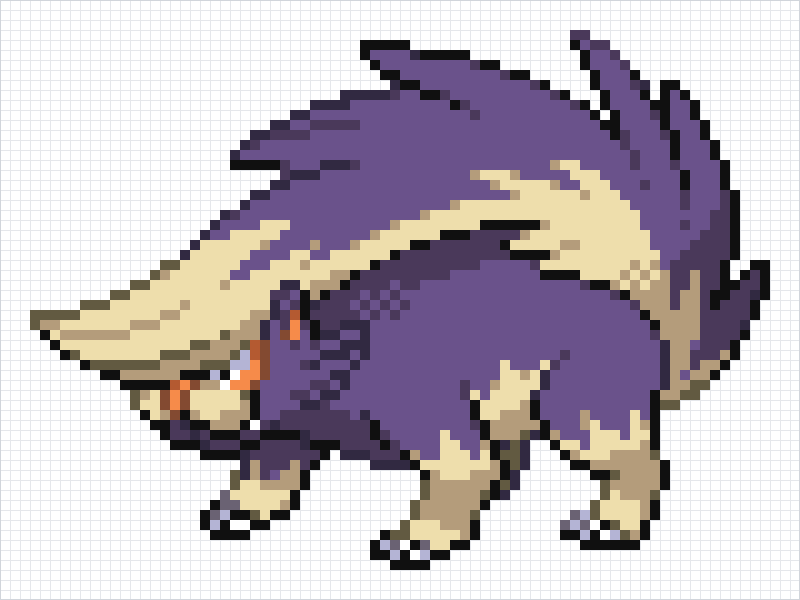 Skuntank Pixel Art Grid