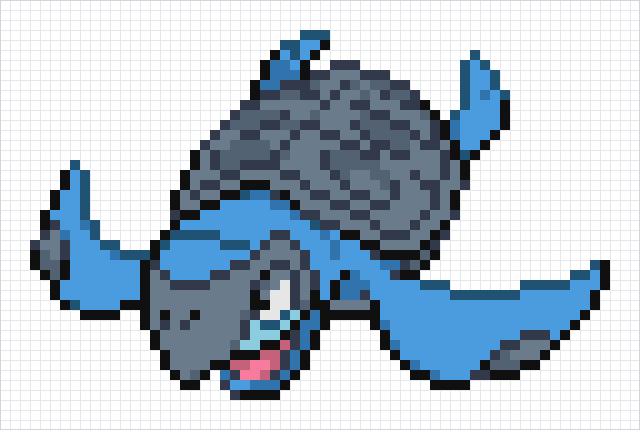 Tirtouga Pixel Art Grid