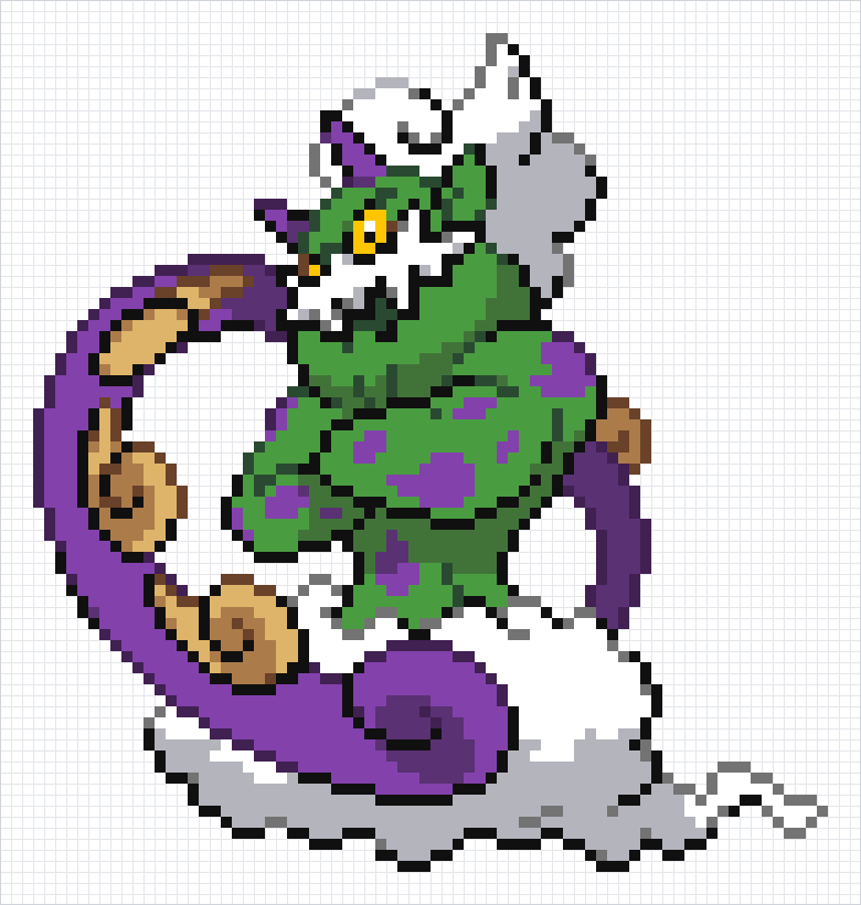 Tornadus Pixel Art Grid