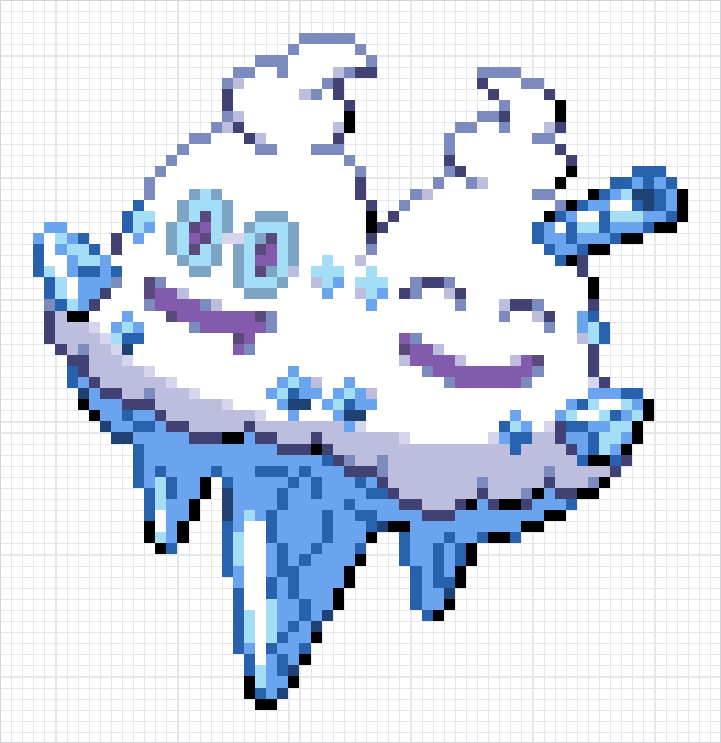 Vanilluxe Pixel Art Grid