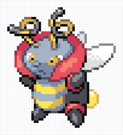 Volbeat Pixel Art Grid