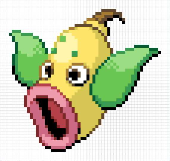 Weepinbell Pixel Art Grid